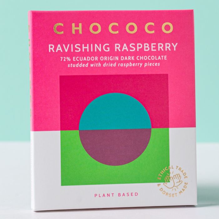 Raspberry - Dark Choccy Slab