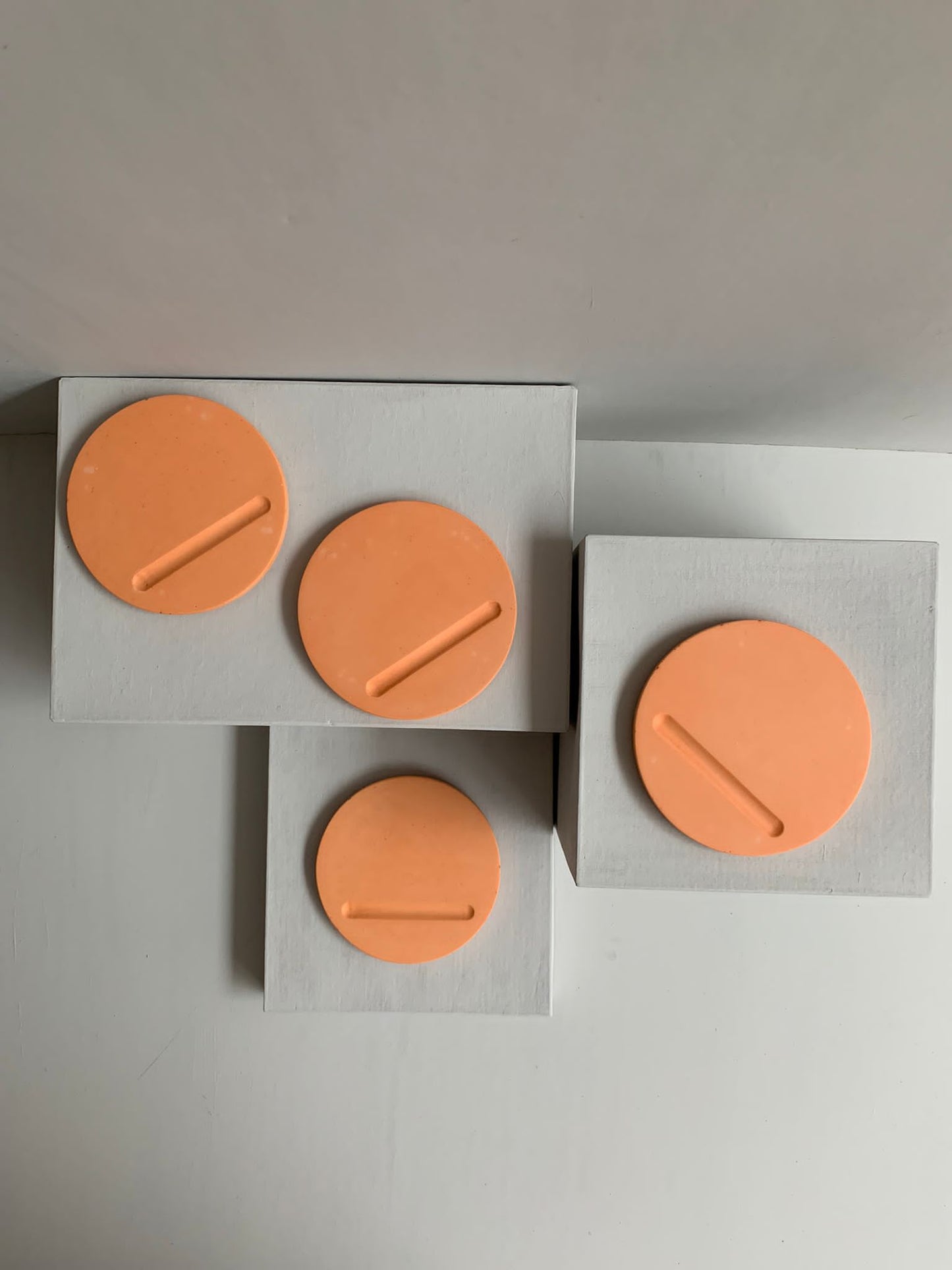 Peachy Pink Round Coasters