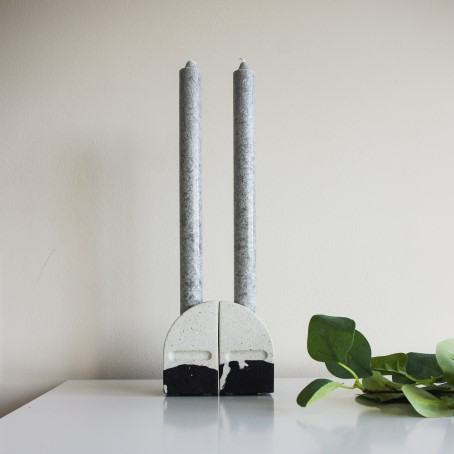 Monochrome Symmetrical Candle Holders