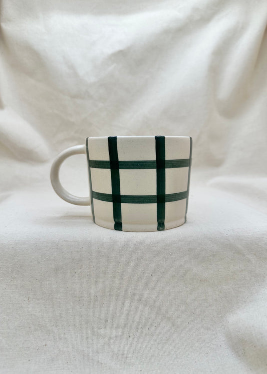 Forest Green Gingham Mug