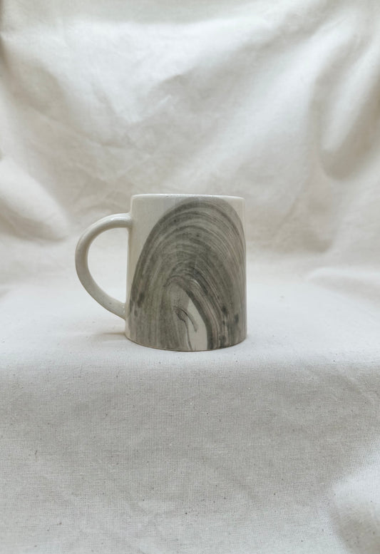 Soft Grey Brush Stroke Mug