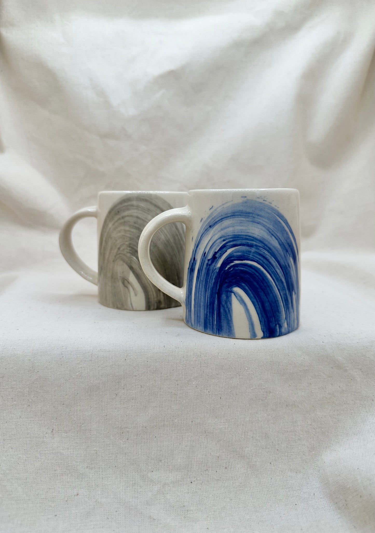 Ink Blue Brush Stroke Mug