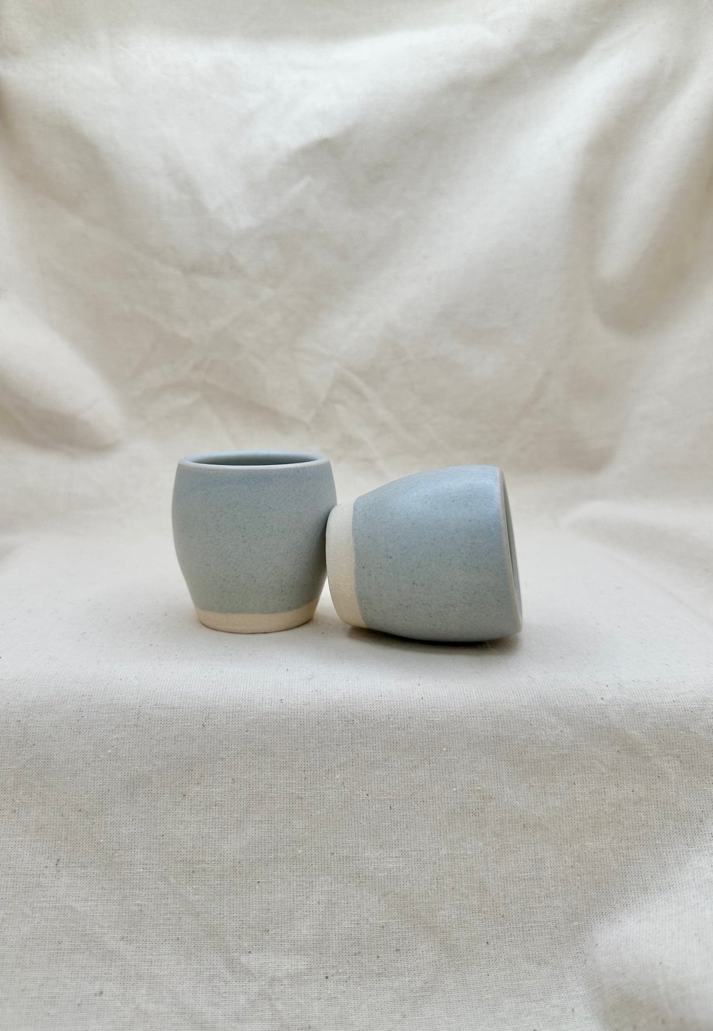 Sky Blue Pair of Espresso Cups