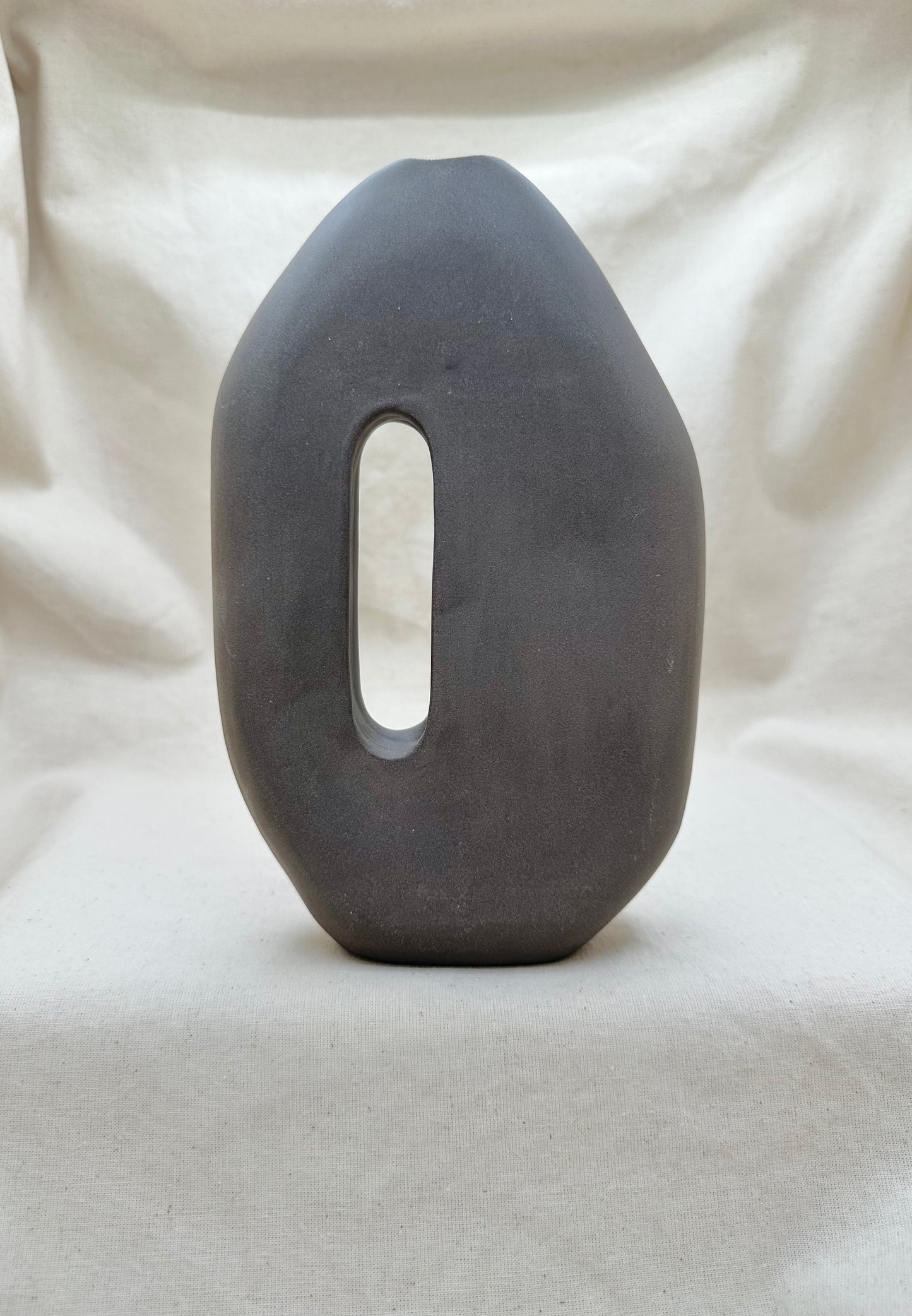 Anthracite Sculptural Vase I