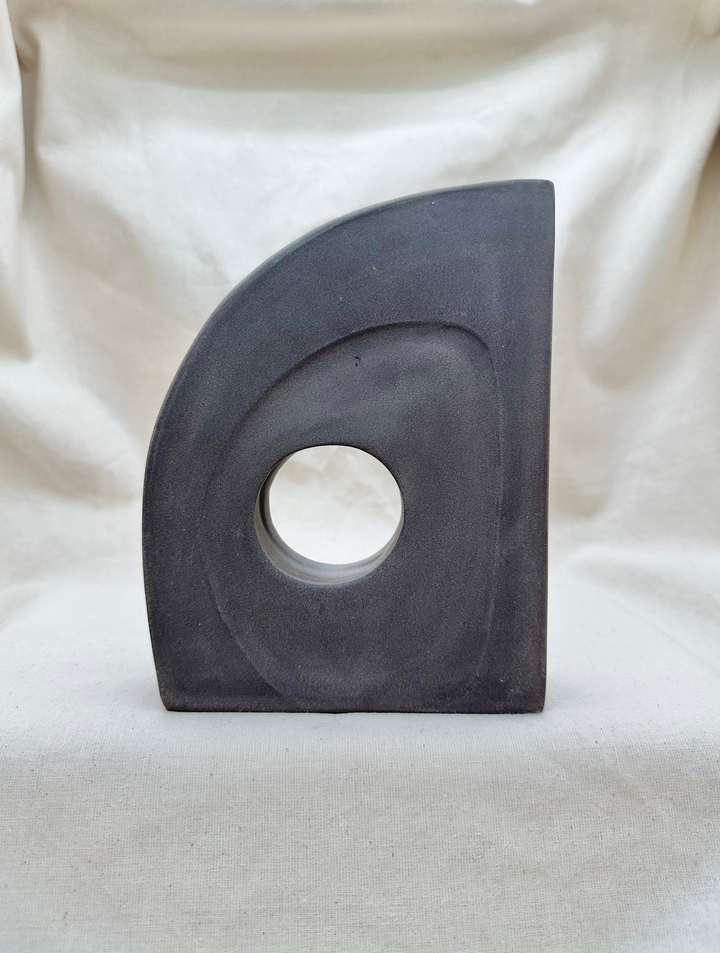 Anthracite Sculptural Vase IV