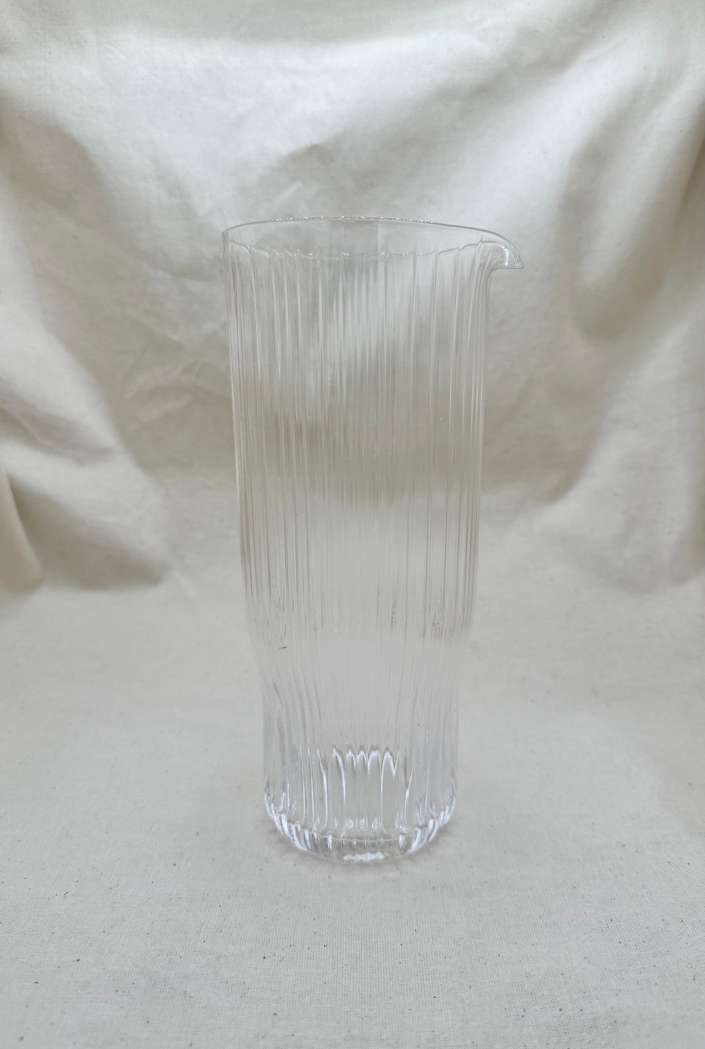 Ribbed Glass Carafe