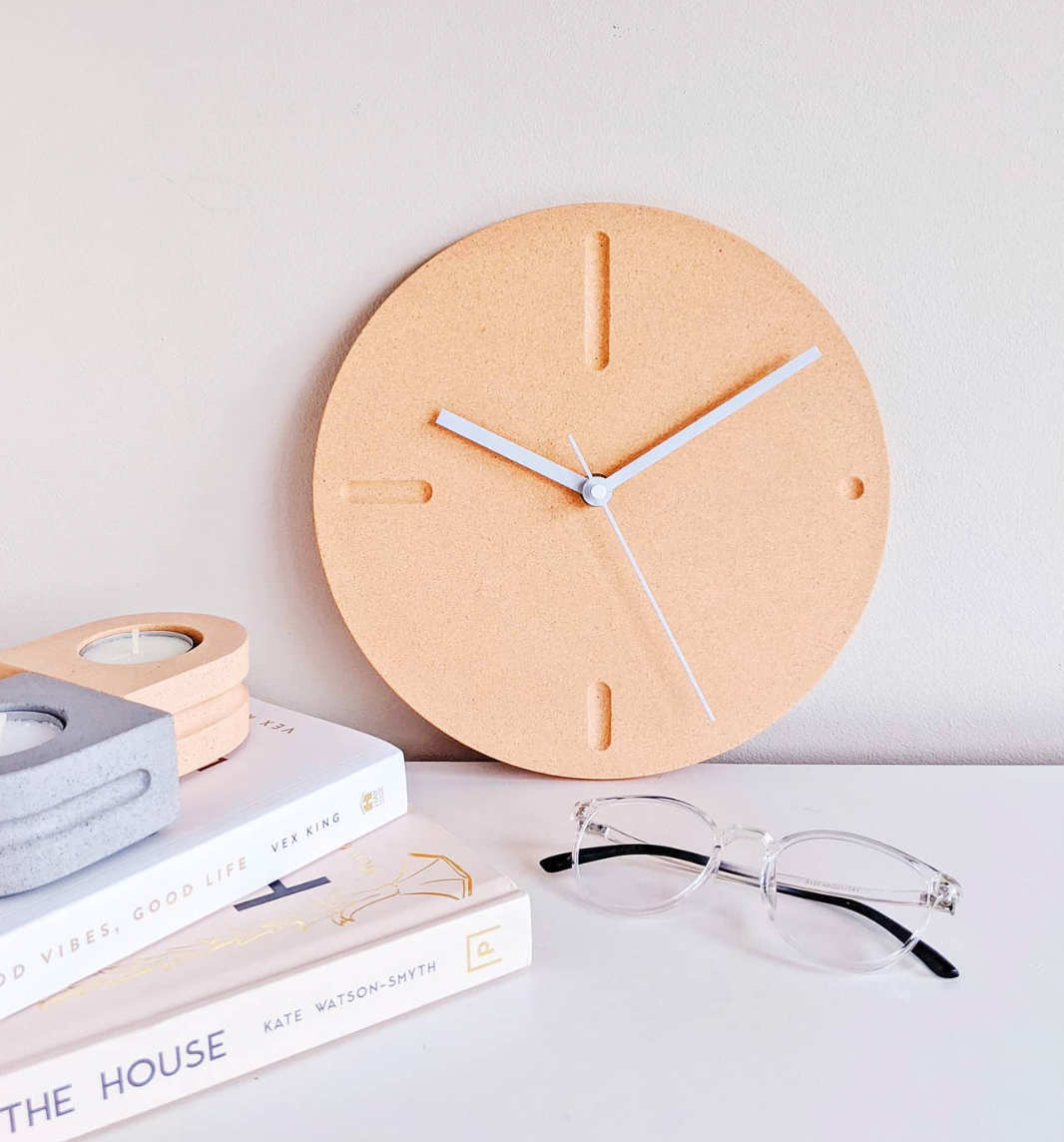 Peach Wall Clock