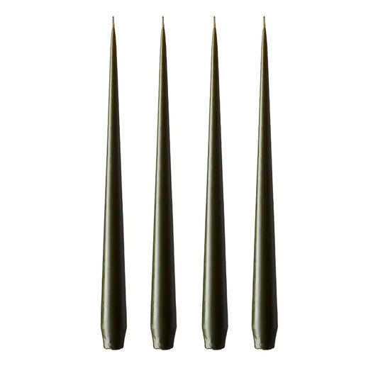 Forest Green Set of 2 Taper Candles