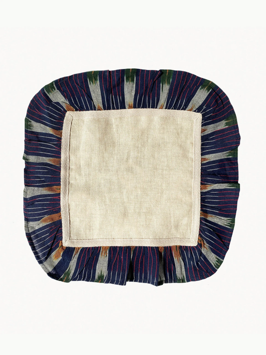 Navy Multi Stripe Linen Napkins