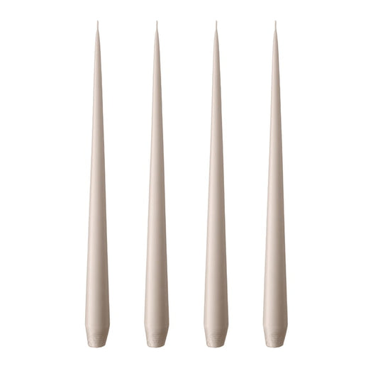 Linen Grey Set of 2 Taper Candles